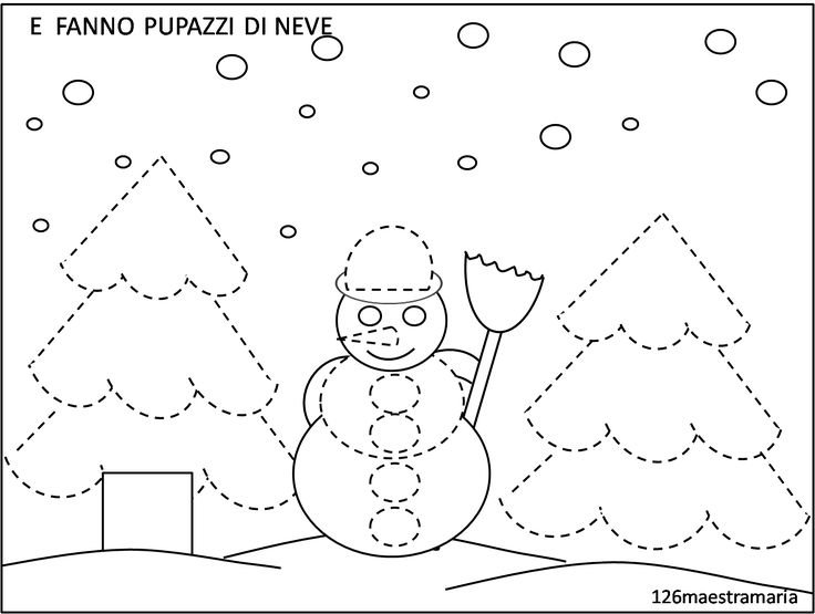 Штриховка елка для дошкольников