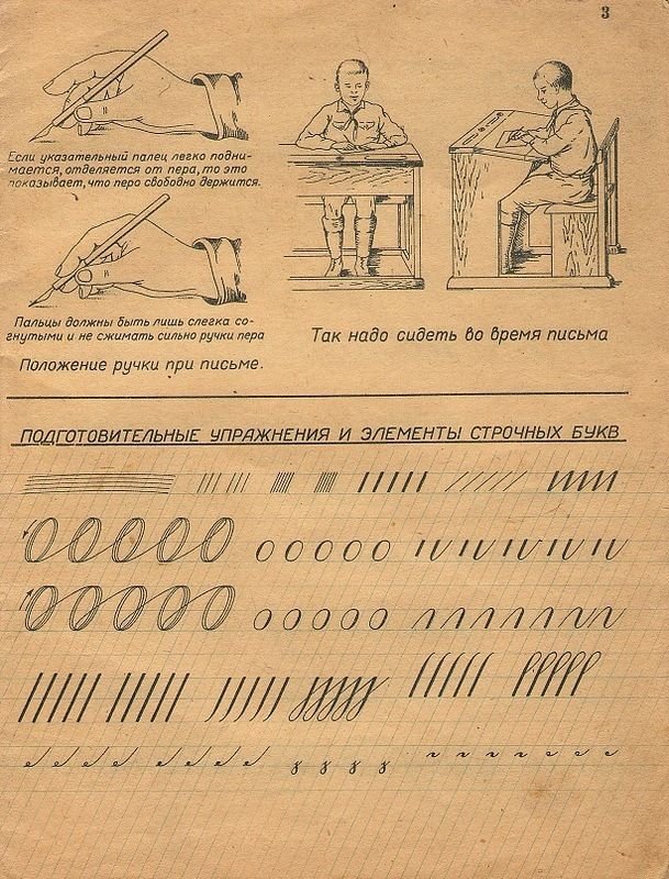 Каллиграфия советские прописи