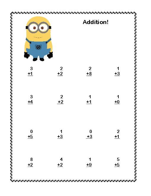 Миньоны задания для детей