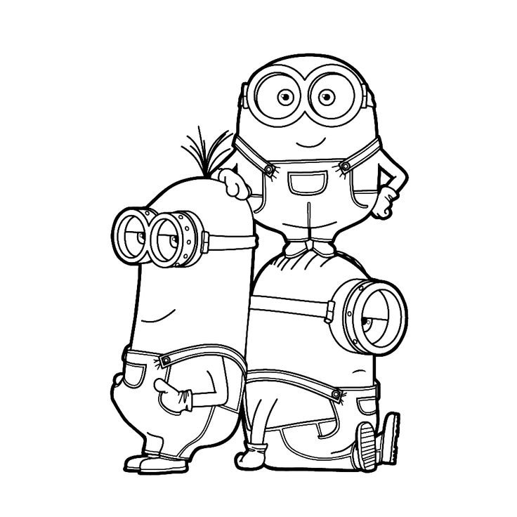 Раскраска Миньон Стюарт