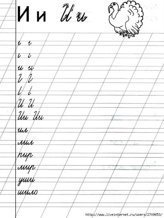 Прописи. Прописные буквы