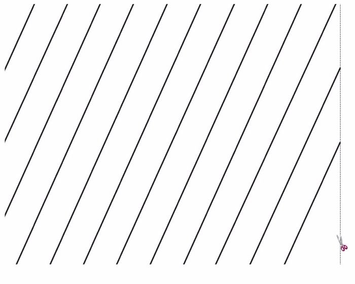 Трафарет с наклонными линиями