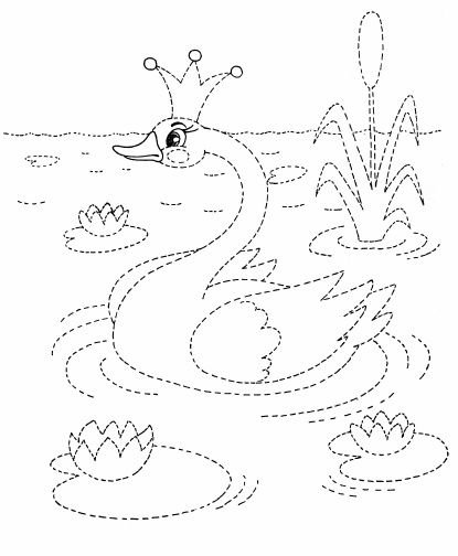 Рисунок обводка для детей