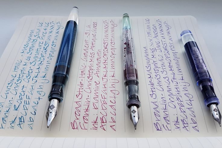 Красивое письмо перьевой ручкой