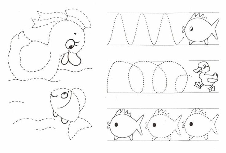Обводить для детей 3 лет