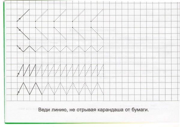 Узоры в клетку для дошкольников