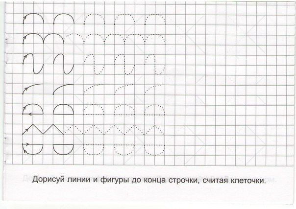 Прописи в клетку для дошкольников