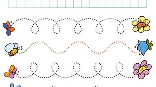 Графомоторика для малышей 3-4 лет