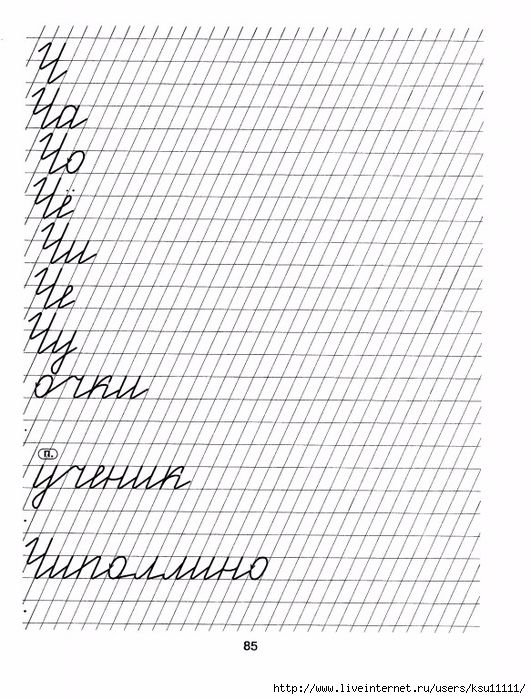 Каллиграфия прописи