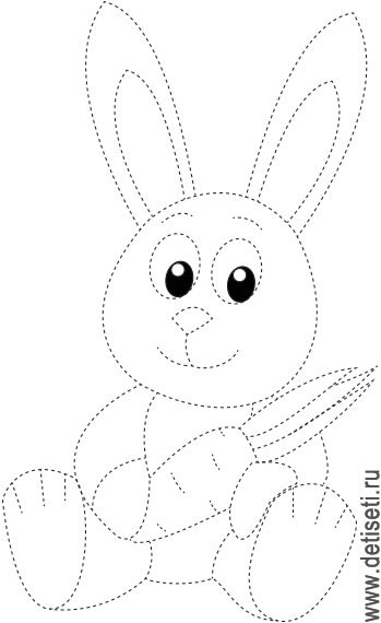 Заяц пунктиром