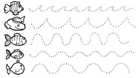 Упражнения на графомоторику для маленьких детей