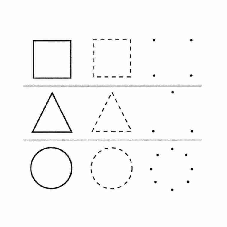 Геометрические фигуры раскраска для малышей
