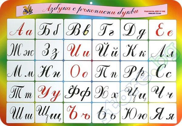 Болгарский алфавит буквы