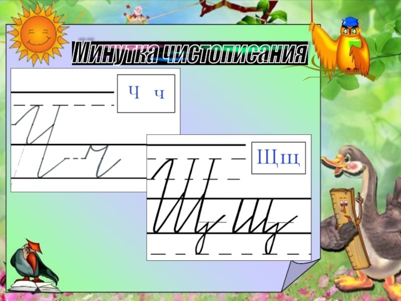 Ча-ща Чу-ЩУ ЧИСТОПИСАНИ