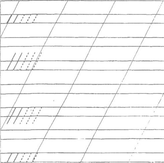 Прописи наклонные линии