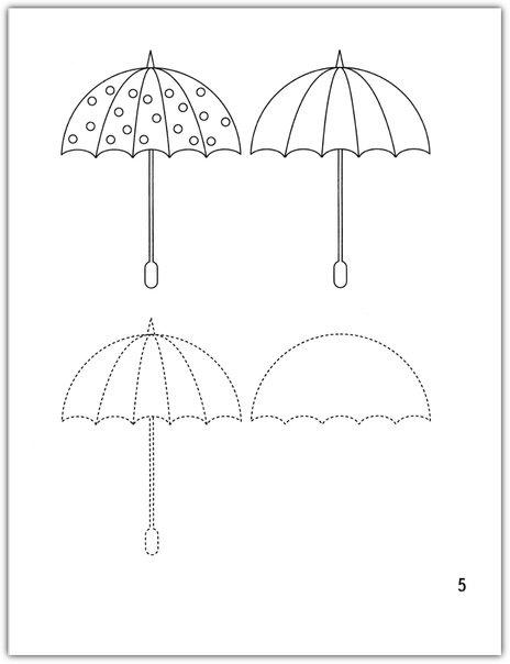 Задания с зонтиками для дошкольников