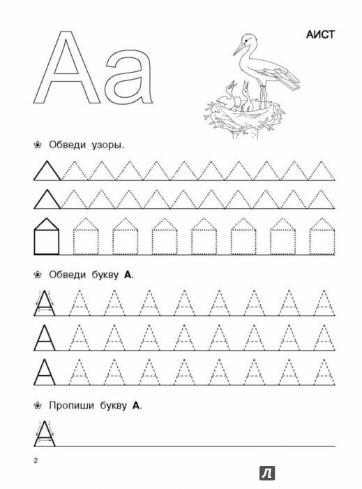 Прописи для подготовки к школе дошкольников буквы