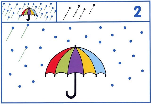 Задания с зонтиками для дошкольников