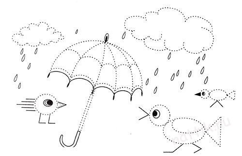 Рисование по точкам для детей