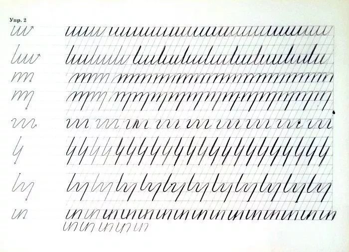 Упражнения для каллиграфического почерка у взрослых