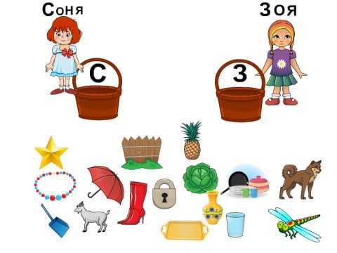 Логопедические задания на дифференциацию с и з