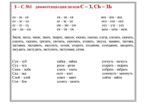 Дифференциация с-з задания