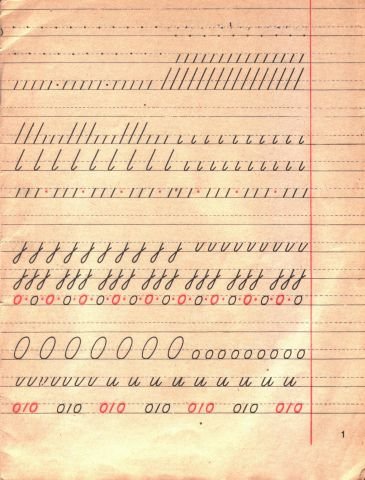 Советские школьные прописи