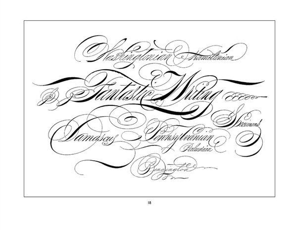 Каллиграфический почерк роспись