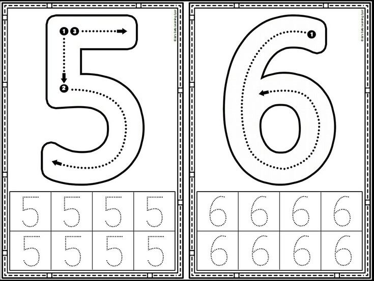 Прописи для дошкольников 5-6 лет цифры