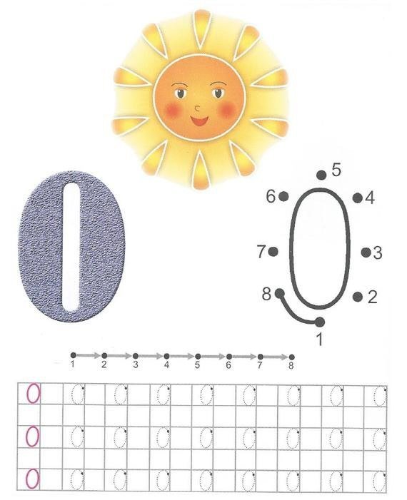 Цифра ноль задания для дошкольников
