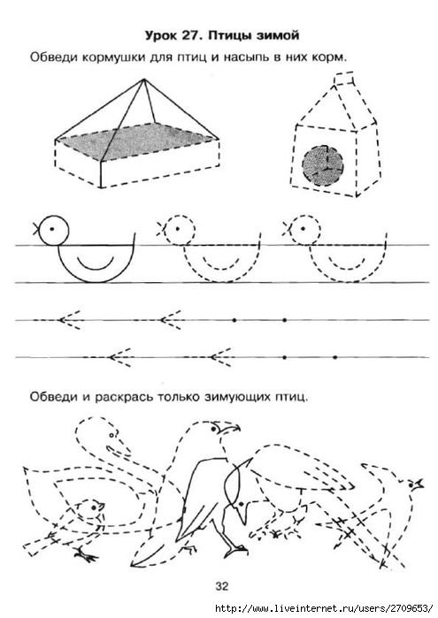 Зимующие птицы задания для дошкольников