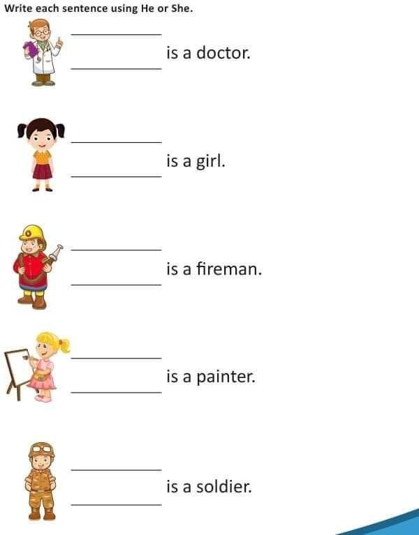 Задания на местоимения в английском языке для детей