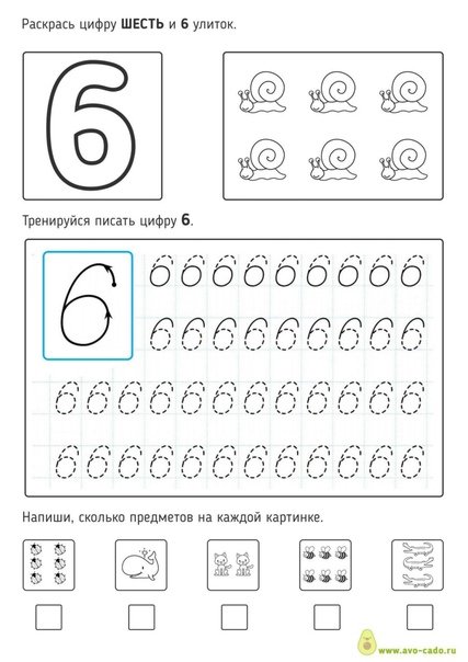 Задания с цифрами для дошкольников