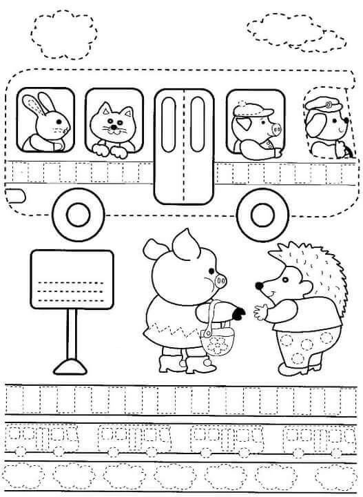 Прописи для дошкольников транспорт