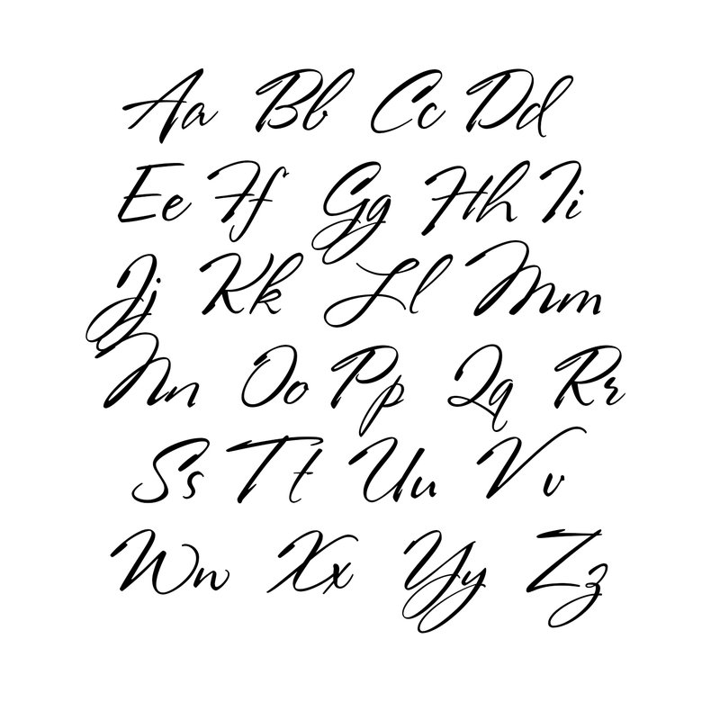 Каллиграфический почерк английский шрифт