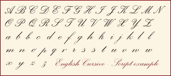 Красивые письменные буквы