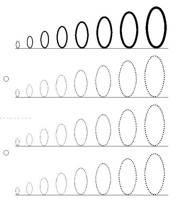 Цифры для обводки для детей