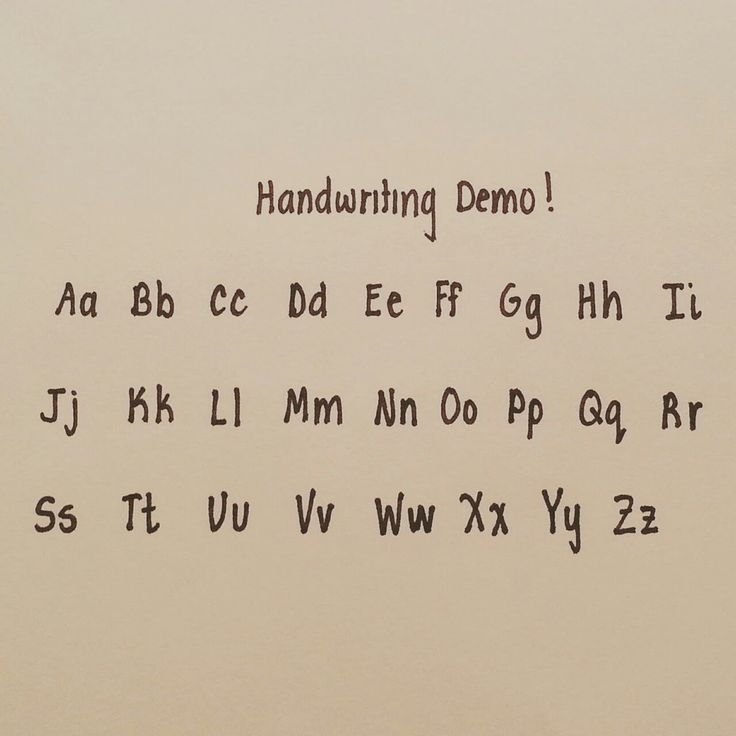 Russian Alphabet handwriting