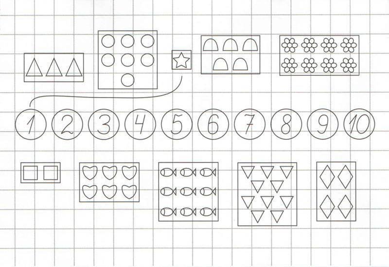 Математика цифра 10 в подготовительной группе