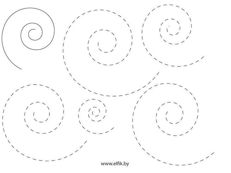Рисование узоров, обведение по контуру