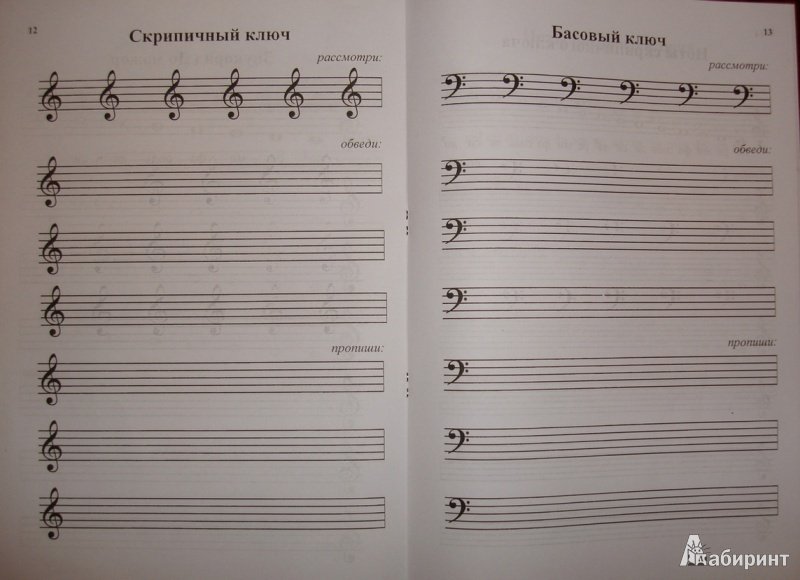 Нотные прописи