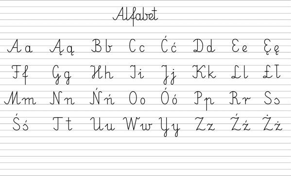 Польский прописной алфавит