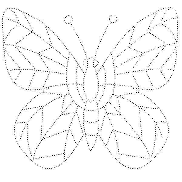 Насекомые по точкам для дошкольников
