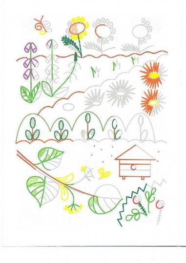 Штриховка лето для детей