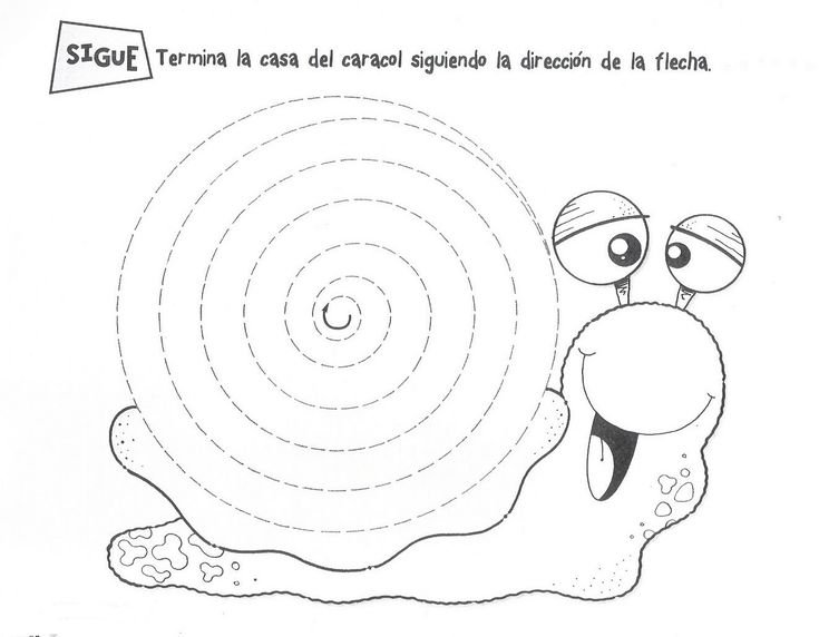 Графомоторика улитка для малышей