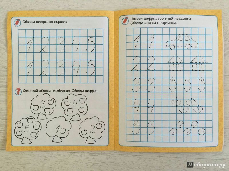 Прописи цифры для подготовишек