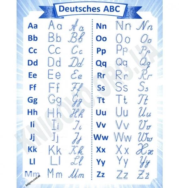 Немецкий язык алфавит прописные буквы