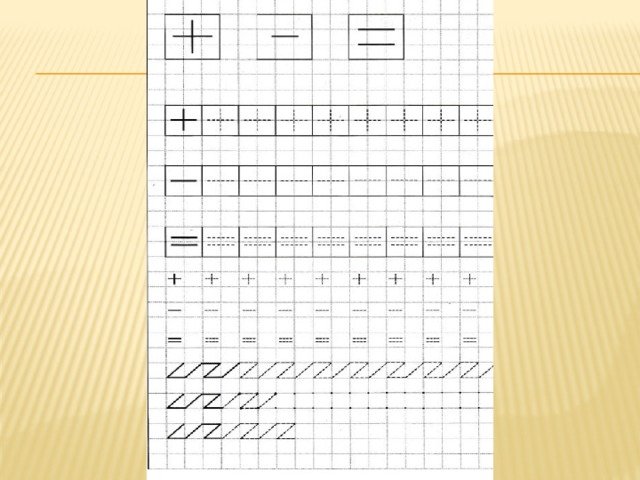 Пропись математических знаков