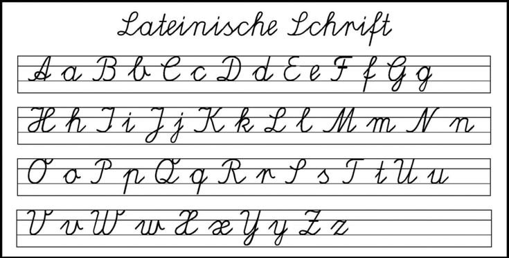 Прописные буквы немецкого алфавита