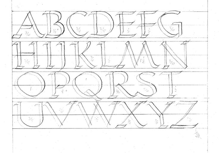 Упражнения по каллиграфии
